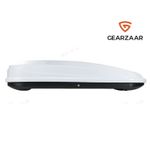 320 Litre Capacity Car Roof Box Gloss white Finish Camping Travel Top Luggage