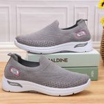 Womens Ladies Get Fit Go Walking Slip On Fitness Gym Memory Foam Trainers Shoes