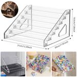 7 Tier Clear Acrylic Collector Card Display Stand Rack Shelf For Trading Cards