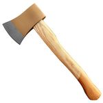 1.25lb Hand Axe Wooden Handled 14" Hatchet Log Splitter Firewood Chopper Camping