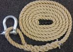 Synthetic Hemp Polyhemp Gym Climbing Ropes Fitness Tree  With Soft Eye & Shackle