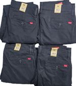 Levis Mens XX Chino Slim Taper Stretch Black Trouser All Sizes