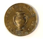 Vintage 1971 Rugby League Challenge Cup Final Brass Medal. Leigh v Leeds Wembley