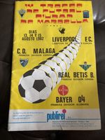 1982 Marbella Tournament official programme - Liverpool, Betis, Malaga, Bayer