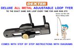 DEXTER DELUXE ALL METAL ADJUSTABLE LOOP TYER+INSTRUCTIONS TYING CARP HAIR RIGS