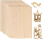 Basswood Sheets 200X100X1.5Mm Thin Plywood Sheets Craft Wood Boards 10 Pcs Unfin