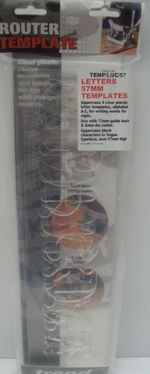 TREND ROUTER 57MM A TO Z  LETTER TEMPLATES SET TEMP/LUC/57  New  packaging open