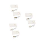 6Pcs Real Time Water Leak Detector Alarm with Audible Alarm and LED Indicator