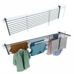 Balcony Foldable Clothes Drying Rack outdoor Clothes airer for Terraces Railings