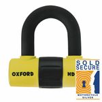 Oxford HD Max Sold Secure Super Strong Scooter Motorcycle Disc Lock LK311 Yellow