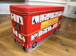 M&S London Bus Collectable Biscuit Tin. Red. MS126 - vintage 