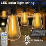 30M Solar Power Bulb String Lights LED Garden Lamp Outdoor Fairy Summer Decor UK