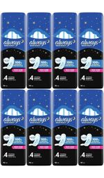 Always Maxi Night Pads 10 Sanitary Towels - Pack of 8