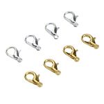 Wholesale Lots 100 / 500pcs Lobster Clasps 10mm 12mm 14mm Silver / Gold Plated