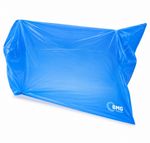 Heavy duty extra-large plastic rubble bags blue 31x70" and 100 gauge