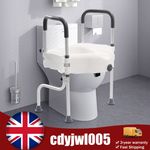 Toilet Seat Raiser Toilet Arm+Booster+Sseat Support Pregnant/ Disabled/ Elderly