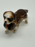 Vintage Joseph Originals Miniature St. Bernard Dog With Barrel Collar Bone 2”