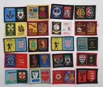 20 x Mixed Regions Boy Scouts District Double Badges Patches. Joblot 1