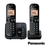 Panasonic TGC222 Digital Cordless Twin Phone with LCD Display Answer Machine