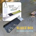 Gold Sluice Box & Gold Panning Kit Portable River Sluice Gold Mining Equipment