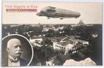 EARLY ZEPPELIN Airship Postcard *Graf Zeppelin in Wien* Austria Unused PZ297