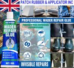 Wader Repair Glue 60g Flexible Waterproof Wader Rubber Patch Kit Fix Rips Tears