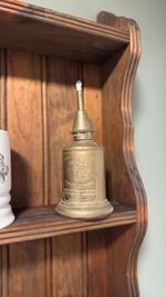 French brass ‘Lampe Feutrée Abeille’ oil lamp