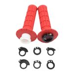 6 Color Universal Motorcycle Grips 7/8" 22mm Hand Grip W/ The Snap-on Cam Lock-o