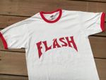 FLASH GORDON 80's RETRO RINGER T SHIRT  FANCY DRESS M-XL