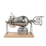 Popcorn Machine with Pressure Gauge Countertop Appliance Smooth and Shiny