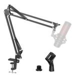 Microphone Stand Boom Arm, Mic Stand Desk Mount for Blue Yeti QuadCast Snowball