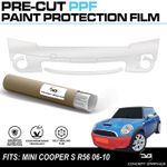 Bumper Stone Chip Guard Paint Protection film PPF for Mini Cooper S R56 06-10