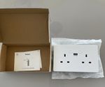 WiFi Smart Wall SocketDouble Plug 13A+USB 5V 2.4ASmart Home Socket New Open Box