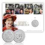 Queen Elizabeth II 100 Years Stamps £5 BU Coin Cover from Royal Mail Royal Mint
