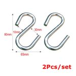 2Pcs Ultra Thick Hammock S Shaped Hooks Heavy Duty S Hooks Fits for Outdoor