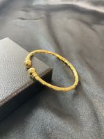 18Ct 18K Gold Filled, Newborn Baby, Toddler Adjustable Bangle/ Bracelet Ref:9