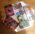 Topps & Panini EMPTY Collector, Pocket & Mega TINS for Trading Cards & Stickers