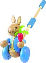 Peter Rabbit Wooden Push Along Walker Toy and Game for Children 1-3 Years NEW