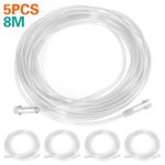 Oxygen Tubing Transparent Crush Resistant 26Ft Oxygen Extension Tube + Connector