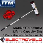 HOLEMAKER 15" Strong Magnetic Sweeper Broom Wheels, Metal Pick Up Magnet MB-15 