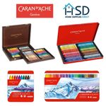Caran d'Ache Neocolor II Water Soluble Wax Pastels Artist Crayons Tin Box Sets