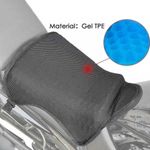 Motorcycle Comfort Gel Seat Cushion Universal Air Motorbike Pillow Pad Cover UK