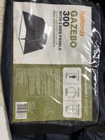 Halfords 300 Waterproof Gazebo with 2 Side Panels