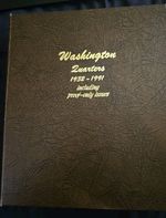 1932 to 1991 Washington quarter set Dansco book complete set W/Extras 168 Coins 