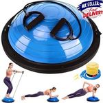 Yoga Balance Ball Gym Training Exercise Pilates Half Fitness with Air Pump