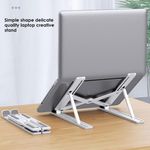Adjustable Laptop Stand Portable Laptop Riser 10-14" Laptop Holder for Desk UK