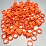 100 x NUMBERED 8MM PLASTIC RACIN PIGEON LEG CLIP CLICK RINGS BANDS STOCK LOFT