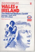 Apr 79 WALES v IRELAND Senior Schools international