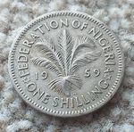 1 Shilling 1959 Nigeria Coin  By coin_lovers