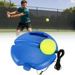 Tennis Trainer Training Practice Self-Study Rebound Balls Back Base Tool w/ Ball